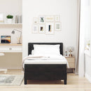 vidaXL Box Spring ágy matraccal fekete 100x200 cm bársonyos Fekete