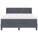 vidaXL Box Spring ágy matraccal fekete 100x200 cm bársonyos matracmal