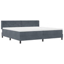 vidaXL Box Spring ágy matraccal fekete 100x200 cm bársonyos matracmal