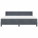 vidaXL Box Spring ágy matraccal fekete 100x200 cm bársonyos matracmal
