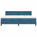 vidaXL Box Spring ágy matraccal fekete 100x200 cm bársonyos Sötétkék