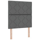 vidaXL Boxrugós ágy matracmal Sötétszürke 80 x 200 cm szövet