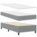 vidaXL Boxrugós ágy matracmal Világosszürke 100 x 200 cm szövet