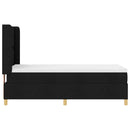 vidaXL Box Spring ágy matracmal fejtámlával Fekete 100 x 200 cm szövet