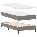 vidaXL Boxrugós ágy matracmal fejtámlával Tópszínű 80 x 200 cm szövet