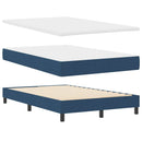 vidaXL Boxrugós ágy matracmal fejtámlával Kék 120 x 200 cm szövet