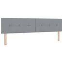 vidaXL Boxrugós ágy matracmal Világosszürke 200 x 200 cm szövet