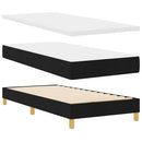 vidaXL Boxrugós ágy matracmal fejtámlával Fekete 80 x 200 cm szövet