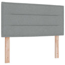 vidaXL Boxrugós ágy matracmal Világosszürke 120 x 200 cm szövet