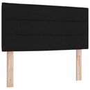vidaXL Boxrugós ágy matracmal fejtámlával Fekete 120 x 200 cm szövet