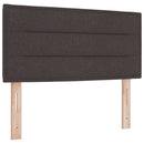 vidaXL Boxrugós ágy matracmal sötétbarna 120 x 200 cm szövet
