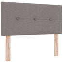 vidaXL Boxrugós ágy matracmal fejtámlával Tópszínű 80 x 200 cm szövet
