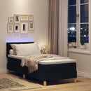 vidaXL Boxrugós ágy matracmal fejtámlával Fekete 80 x 200 cm szövet