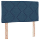 vidaXL Boxrugós ágy matracmal fejtámlával Kék 80 x 200 cm szövet