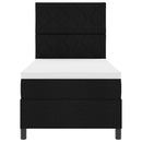 vidaXL Boxrugós ágy matracmal fejtámlával Fekete 100 x 200 cm szövet