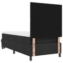 vidaXL Boxrugós ágy matracmal fejtámlával Fekete 100 x 200 cm szövet