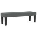 vidaXL Boxrugós ágy matracmal Sötétszürke 140 x 190 cm szövet