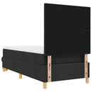 vidaXL Boxrugós ágy matracmal fejtámlával Fekete 100 x 200 cm szövet