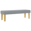 vidaXL Boxrugós ágy matracmal Világosszürke 140 x 190 cm szövet