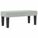 vidaXL Boxrugós ágy matracmal Világosszürke 80 x 200 cm Bársony