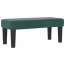 vidaXL Boxrugós ágy matracmal Sötétzöld 100 x 200 cm Bársony