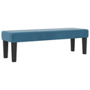 vidaXL Boxrugós ágy matracmal Sötétkék 140 x 190 cm Bársony