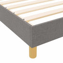 vidaXL Ágykeret fejtámlával Tópszínű 100 x 200 cm szövet