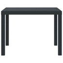 vidaXL Kerti Asztal Antracit 100 x 100 x 73 cm polirattan