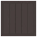 vidaXL Kerti Asztal Barna 100 x 100 x 73 cm polirattan