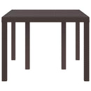 vidaXL Kerti Asztal Barna 150 x 100 x 73 cm polirattan