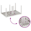vidaXL Kerti Asztal Fehér 150 x 100 x 73 cm polirattan