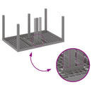 vidaXL Kerti Asztal Világosszürke 150 x 100 x 73 cm polirattan