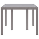 vidaXL Kerti Asztal Világosszürke 150 x 100 x 73 cm polirattan