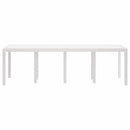 vidaXL Kerti Asztal Fehér 250 x 100 x 73 cm polirattan