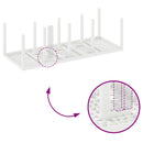 vidaXL Kerti Asztal Fehér 250 x 100 x 73 cm polirattan