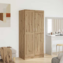 vidaXL Ruhásszekrény ajtóval artisian oak 82.5 x 51.5 x 180 cm Faanyag