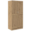 vidaXL Ruhásszekrény ajtóval artisian oak 82.5 x 51.5 x 180 cm Faanyag
