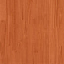 vidaXL Ágykeret tárolóval Viaszbarna 100 x 200 cm Tömör fenyőfa