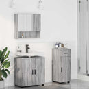 vidaXL Fürdőszoba bútor szett 3 pcs Szürke sonoma 61 x 35 x 64 cm