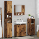 vidaXL Fürdőszoba bútor szett 4 pcs Régi fa 61 x 35 x 64 cm Faanyag