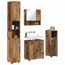 vidaXL Fürdőszoba bútor szett 4 pcs Régi fa 61 x 35 x 64 cm Faanyag