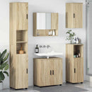 vidaXL Fürdőszoba bútor szett 5 pcs sonoma tölgy 61 x 35 x 64 cm