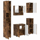 vidaXL Fürdőszoba bútor szett 5 pcs Füstölt tölgy 61 x 35 x 64 cm