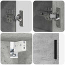 vidaXL Fürdőszoba bútor szett 5 pcs Beton szürke 61 x 35 x 64 cm