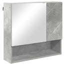 vidaXL Fürdőszoba bútor szett 5 pcs Beton szürke 61 x 35 x 64 cm