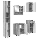 vidaXL Fürdőszoba bútor szett 5 pcs Szürke sonoma 61 x 35 x 64 cm
