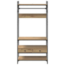 vidaXL Ruhásszekrény fiókkal kézműves tölgy 89 x 39 x 184.5 cm Faanyag