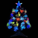 vidaXL Mű karácsonyfa dekoratív vonós lámpákkal Zöld 64 cm PVC