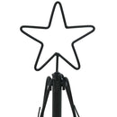 vidaXL Karácsonyi kúp fa állvánnyal Fekete 60 cm Acél