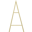 vidaXL Fém karácsonyfa állvánnyal Arany 150 cm Porszórt Acél